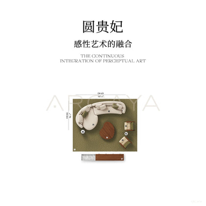 Bessel Curved Sofa Ruen - scene