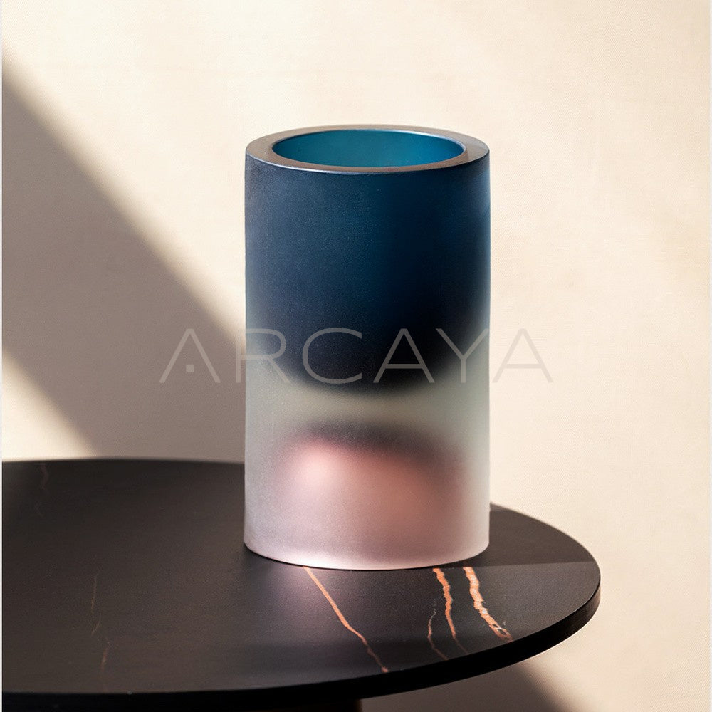 Mist Gradient Cylinder Glass Vase - main