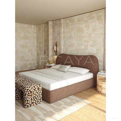 Statement Fabric Bed - scene