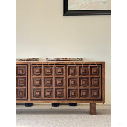 Vintage Sideboard Wood Cutouts - scene