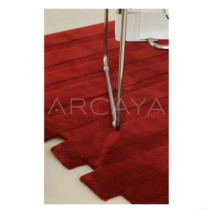 Crimson Corduroy Rug Dsm P002 C02 - scene