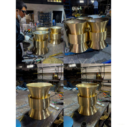Old Money Brass Side Table Collection - scene