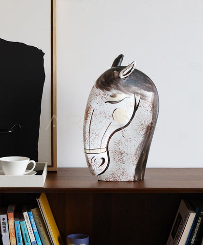 Horse Ornament Wine Cabinet Decor - scene