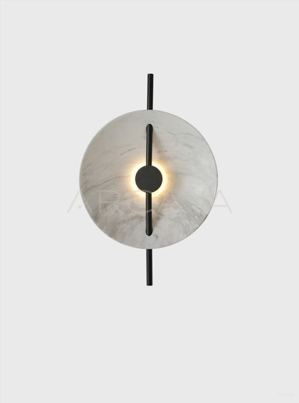 Stone Texture Disc Wall Light 21603 - scene