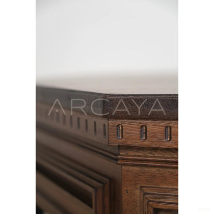 Forge Carved Octagonal Coffee Table - scene
