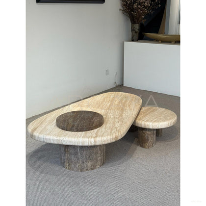 Travertine Coffee Table Zaiye - scene
