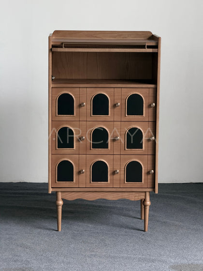 Mid Century Solid Wood Sideboard - scene