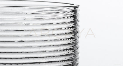 Clear Modern Medium Glass Vase - scene