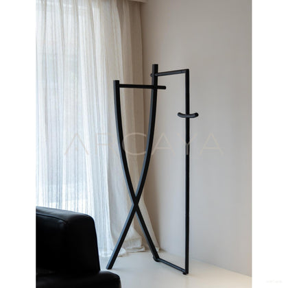 Haozi Woven Clothes Rack — Coat Racks - scene