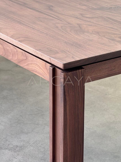 Black Walnut Chunky Table - detail