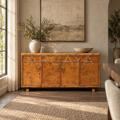 Bronze Metal Burl Sideboard - scene