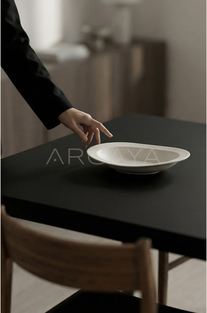 Amu Collab Chinese Oval Shallow Plate - scene