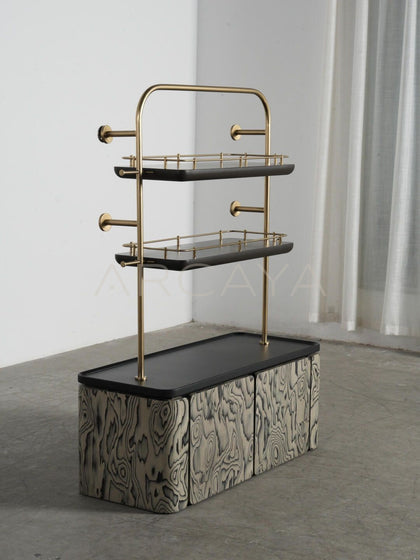 Display Shelf Wine Cabinet - scene
