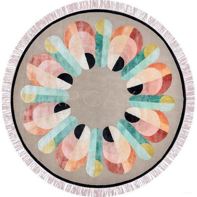 Custom Hand Tufted Rug Dsm P043 C03 in detail