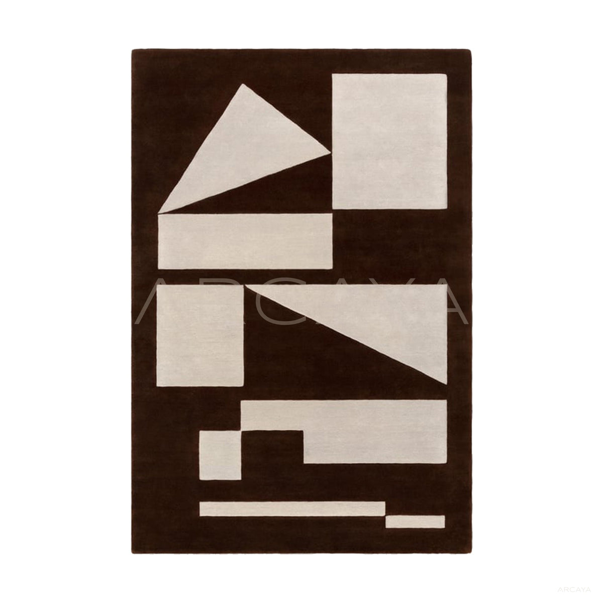 Cocoa Geometric Rug Dsm P031 C02 - main