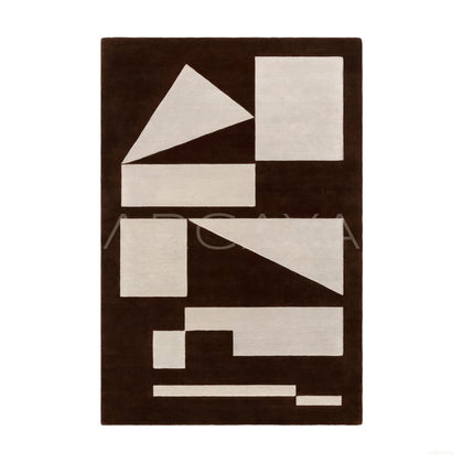 Cocoa Geometric Rug Dsm P031 C02 - main