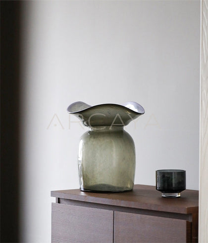 Large Floor Glass Vase Modern - scene