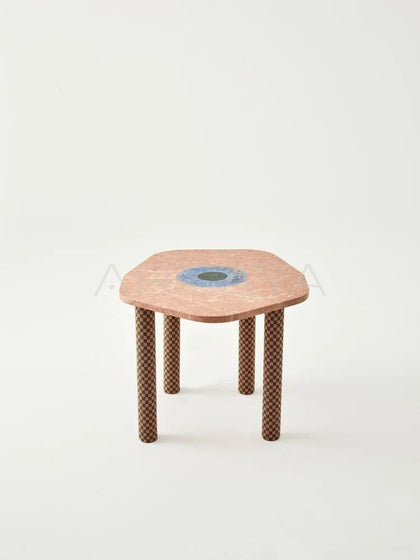 Yiduo Time Slice Marble Side Table - scene