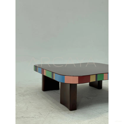 Colorful Mid Century Coffee Table - scene