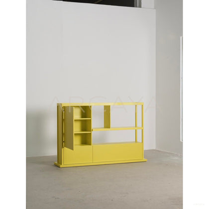 Bright Yellow Lacquered Cabinet - scene