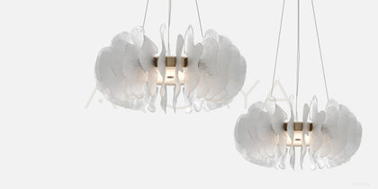 Ginkgo Flower Leaf Pendant Light 80621 - scene