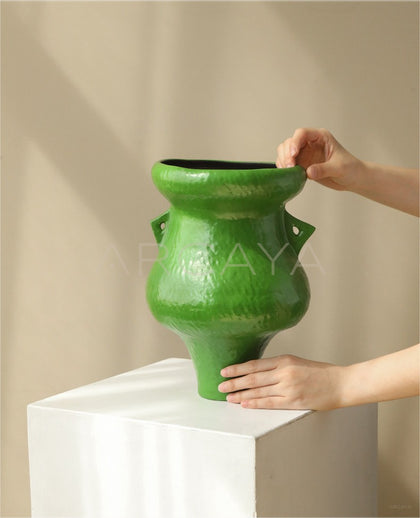 Dadan New Chinese Wabi Sabi Porcelain Vase - scene