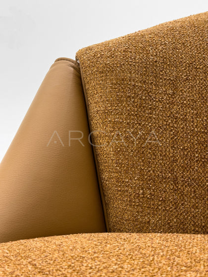 Two Tone Material Lounge Chair - detail