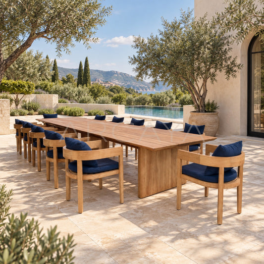Burmese Teak Outdoor Long Table - main
