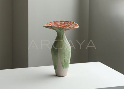 Wabi Sabi Drip Glaze Gradient Ceramic Vase - scene