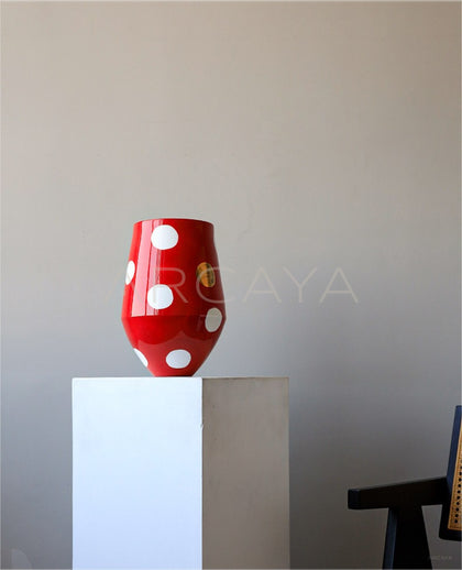 Dadan Vintage Jingdezhen Wide Mouth Vase - scene