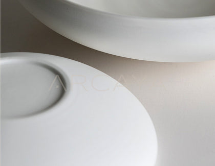 Sunxun Collab Plain Flat Round Shallow Bowl - scene