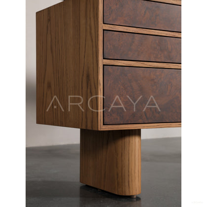 Mid Century Sculptural Desk - scene