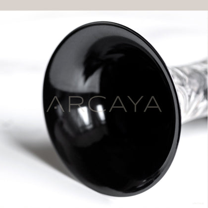Xiangda Collab Black Silver Marble Pattern Vase - scene