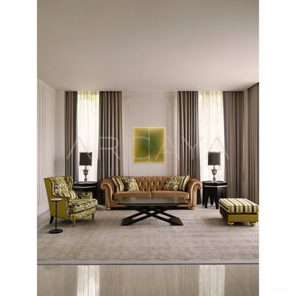 Garden Textured Tufted Sofa - scene
