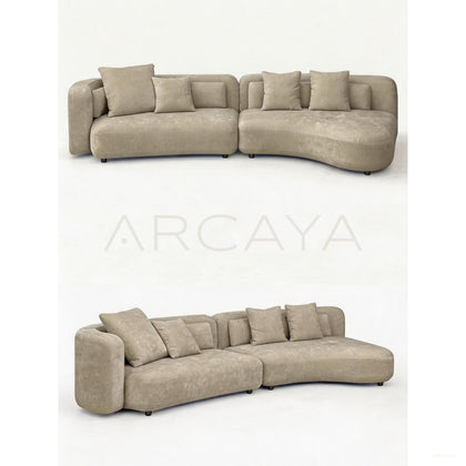 Bessel Curved Sofa - scene