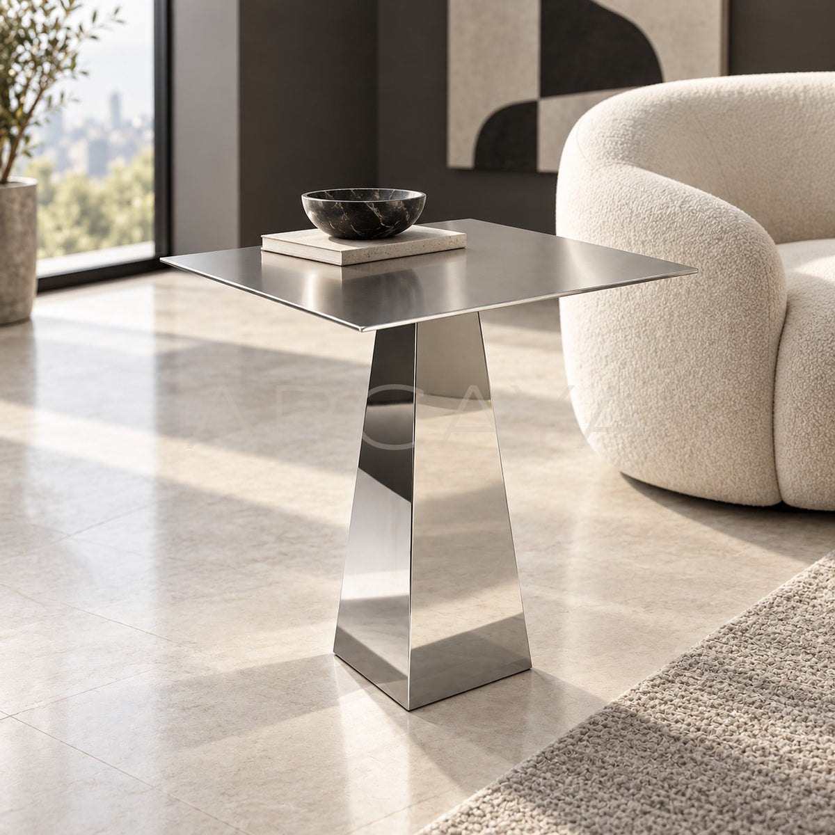 Italian Style Marble Side Table - main