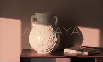 Relief Lily Of The Valley Ceramic Vase - scene