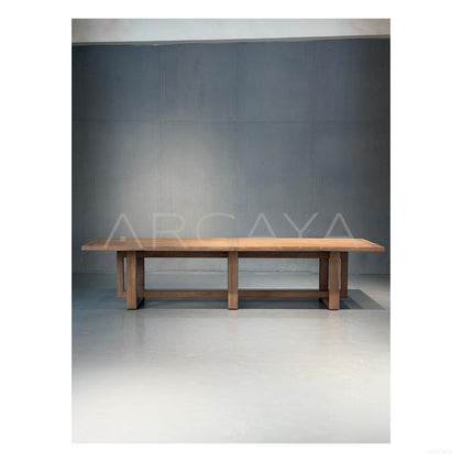 Outdoor Long Dining Table - scene