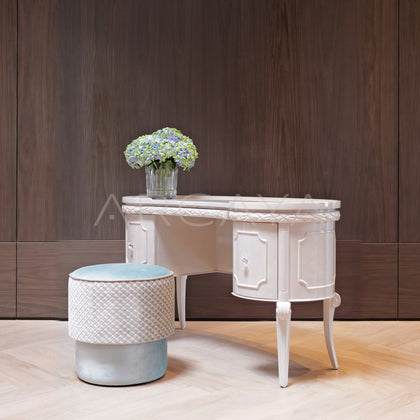 Cream White Classical Desk - main