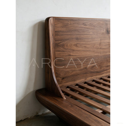Floating Platform Teak Bed - scene