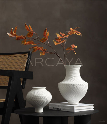 Designer Bisque Ceramic Vase Set - scene