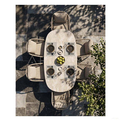 Outdoor Dining Table And Chairs Set - scene