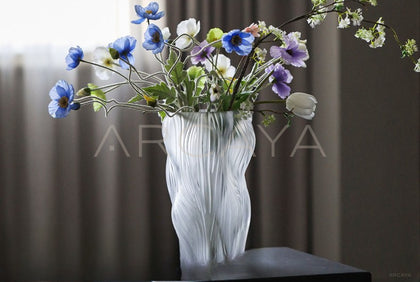 Clear Glass Hydroponic Vase Modern - scene