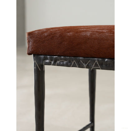 Sud Forged Copper Bench - scene