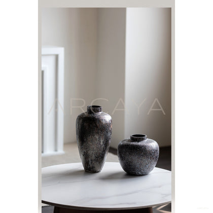 Vintage Dust Texture Glass Vase - scene