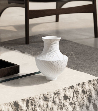 Designer Bisque Ceramic Vase Set - scene