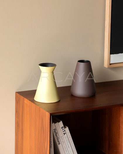 Morandi Cone Matte Ceramic Vase - scene