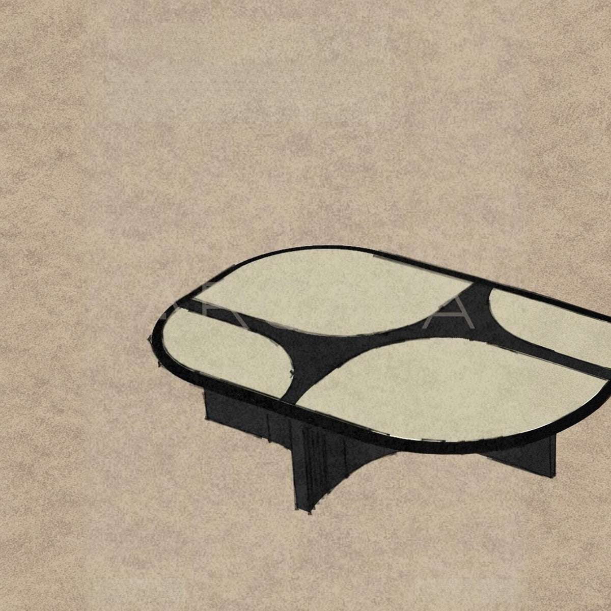 Designer Furniture Model — Coffee Table - main
