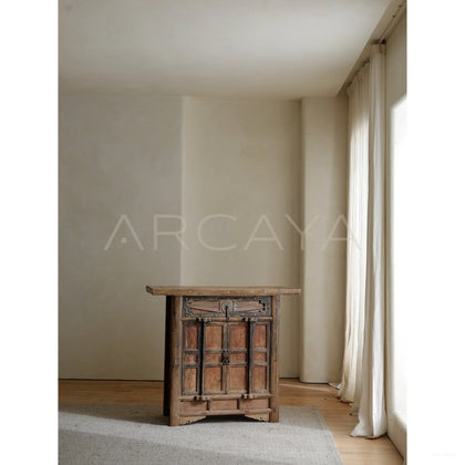 Reclaimed Old Wood Contemporary Piece — Storage - scene