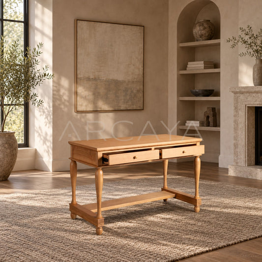 Solid Wood Desk - scene